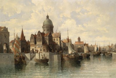 View of Amsterdam by August von Siegen